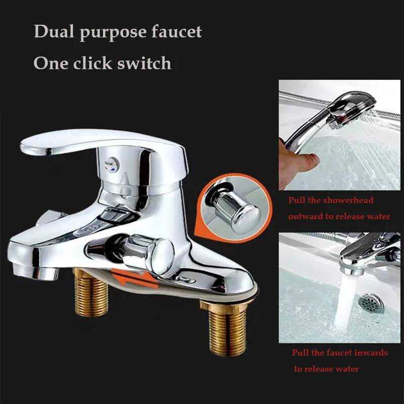 Hgds ก๊อกน้ํา Two-Hole S, สังกะสีอัลลอยด์ Dl Handle Mixer Tap, เซรามิค Vae & 10 ซม.ติดตั้ง