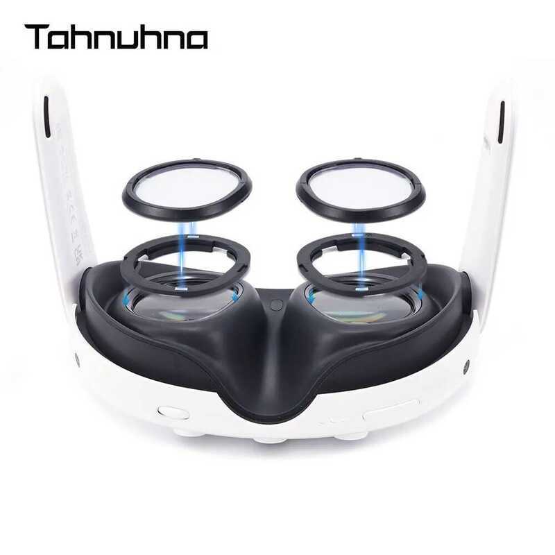 คอนแทคเลนส์สําหรับ Meta Quest 3 เลนส์, แว่นตา VR สายตาสั้น Anti Blue Magnetic กรอบแว่นตา Quick Disas