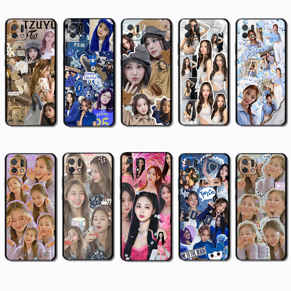 เคสโทรศัพท์สีดําแบบนุ่มสําหรับเคส OPPO A16K Tzuyu