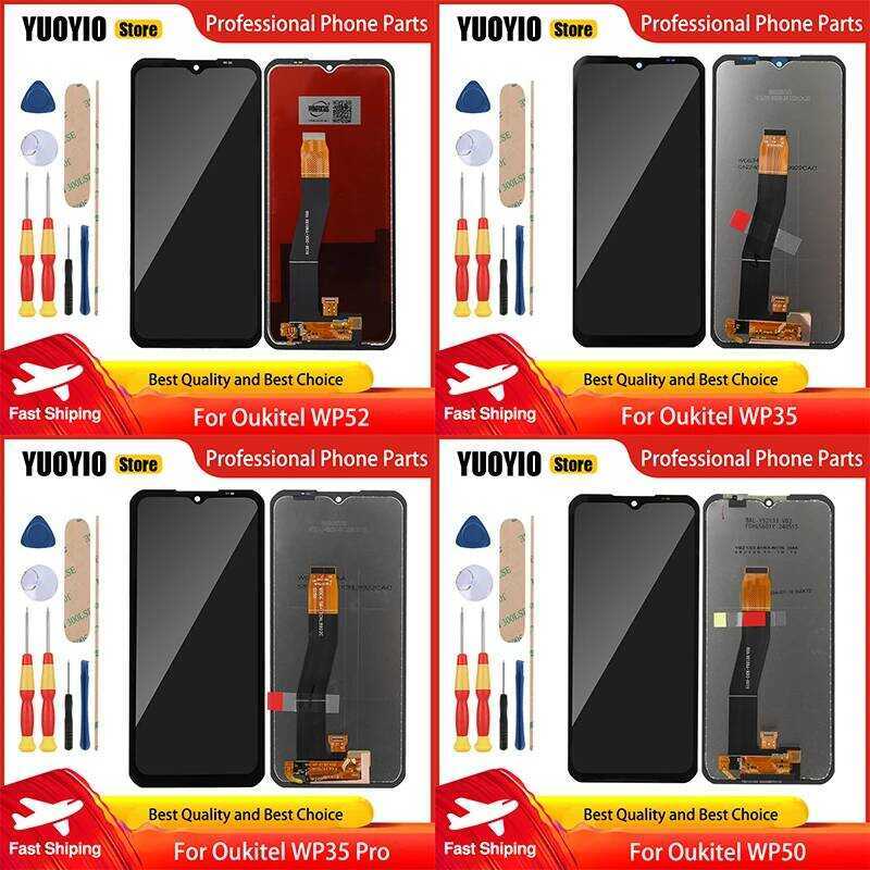 หน้าจอ LCD สำหรับ Oukitel WP55 Ultra WP55S WP62 Pro WP60 WP35 Pro WP39 Pro WP50 WP52 WP55 Pro WP61 P