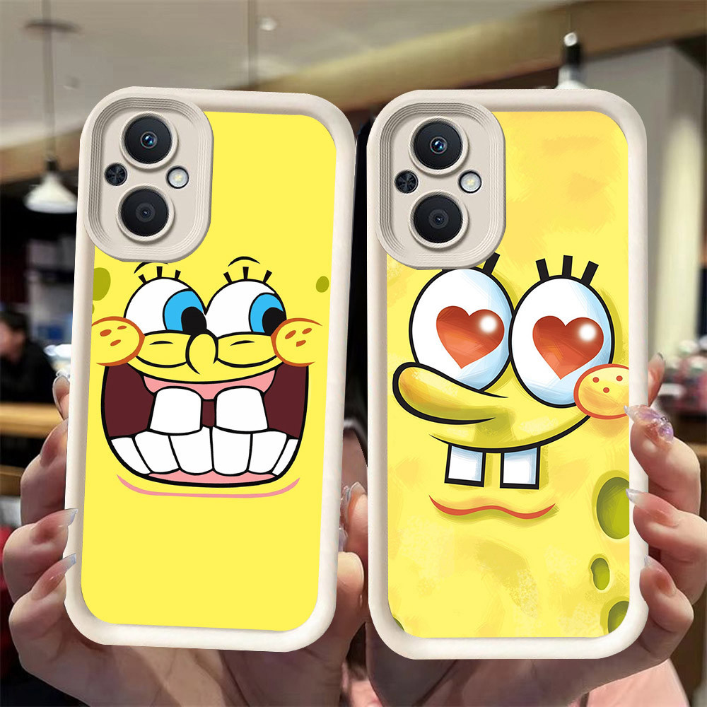 J-2 Spongebob ดำขาวชมพูเคสโทรศัพท์หรับ OPPO A36 A76 Reno 7Z 7 8 8Z A96 Lite Pro 5G