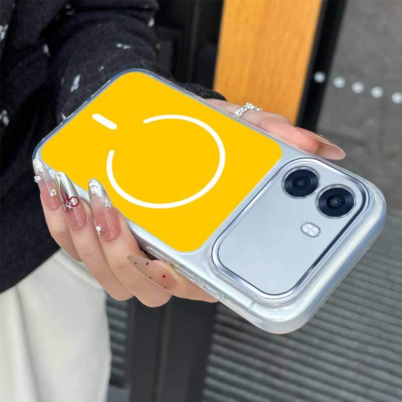 สําหรับ OPPO A6T 4G A6T 5G A6T Pro 4G A6C 4G ซิลิโคนหน้าต่างขนาดใหญ่โปร่งใสเคสโทรศัพท์ความงามใหม่ an