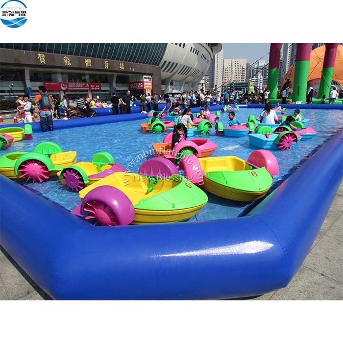 Different Sizes Hand Water Pedal Paddle Boat Row Boat, water paddle boat with inflatable swimming p