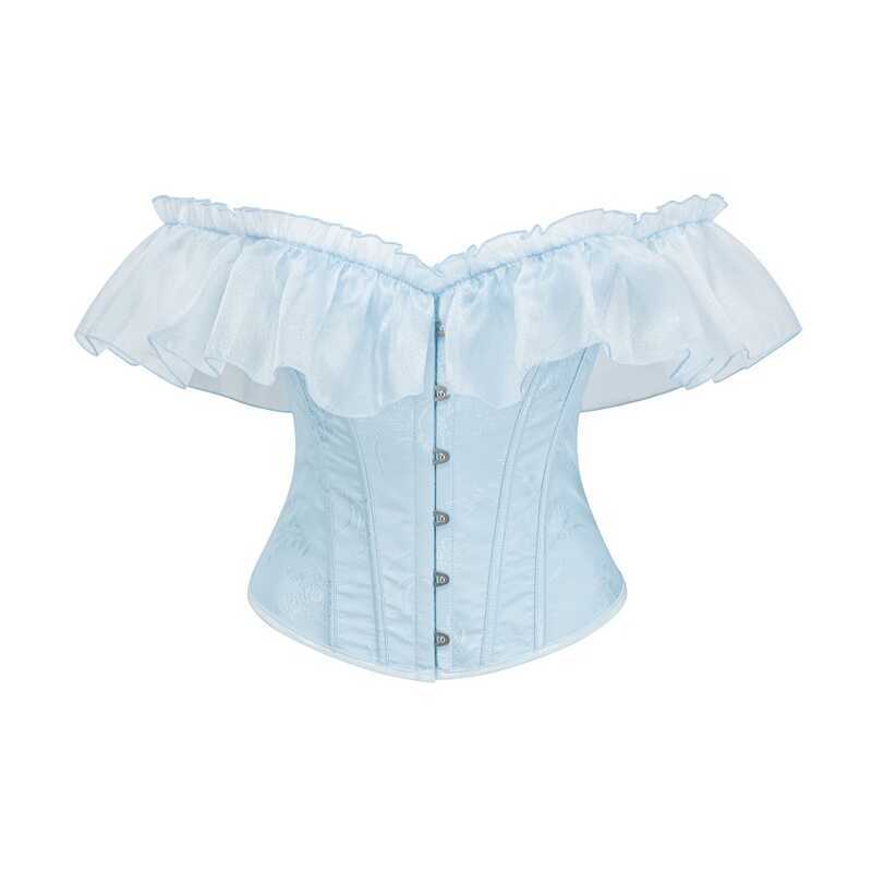 Palace Corset Tube Top Dress Fishbone Palace Corset Gauze Corset