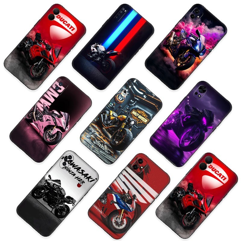 Cool รถจักรยานยนต์กีฬารถ ^ R1 สําหรับ Huawei Y9A Y6 Y5 Y6s Prime Pro Y7 Y9 ความเข้ากันได้ TPU เคสโทร