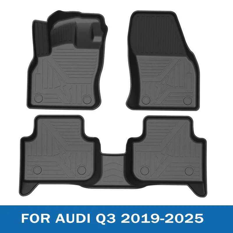 2025 ยางสําหรับ Q3 2019-2025 กันน้ํา 3D รถ Mats ทุกสภาพอากาศ Anti Slip TPE อุปกรณ์เสริม