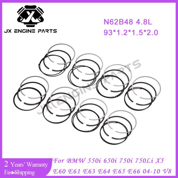 N62B48 Engine Piston Ring Set STD For BMW 4.8 550i 650i 750i 750Li X5 E60 E61 E63 E64 E65 E66 E53 E