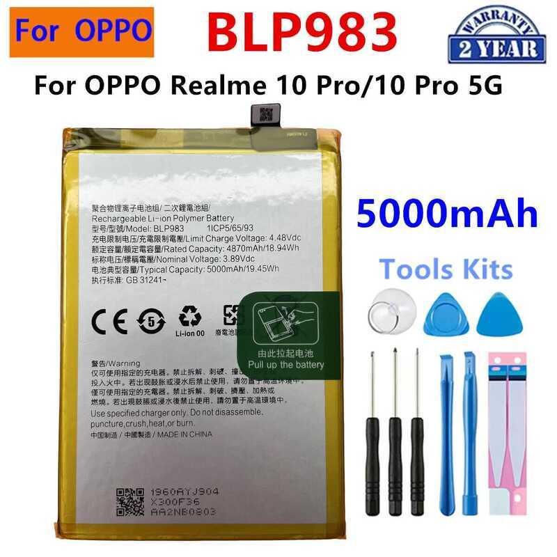 แบตเตอรี่ Blp935 Blpa43 Blpa15 Blp951 Blp983 Blp987 Blp749 Blpb33 Blpa57 สำหรับ Oneplus Realme Q5 1