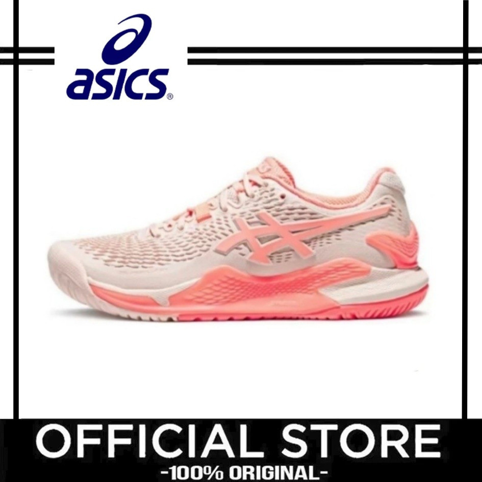 รองเท้าเทนนิส ASICS Gel 9 ทรงโลว์คัทสำหรับผู้หญิง สีชมพู รองเท้าวอลเลย์บอล