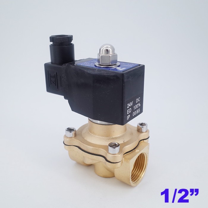 GOGO AC220V 24V DC 12V DC 2 way brass solenoid valve vacuum -1bar-1bar 1/2 inch normally close vacu