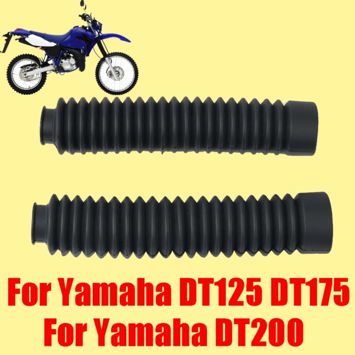 For Yamaha DT125 DT175 DT200 DT 125 200 Motorcycle Accessories Front Fork Cover Dust Gaiter Boots S