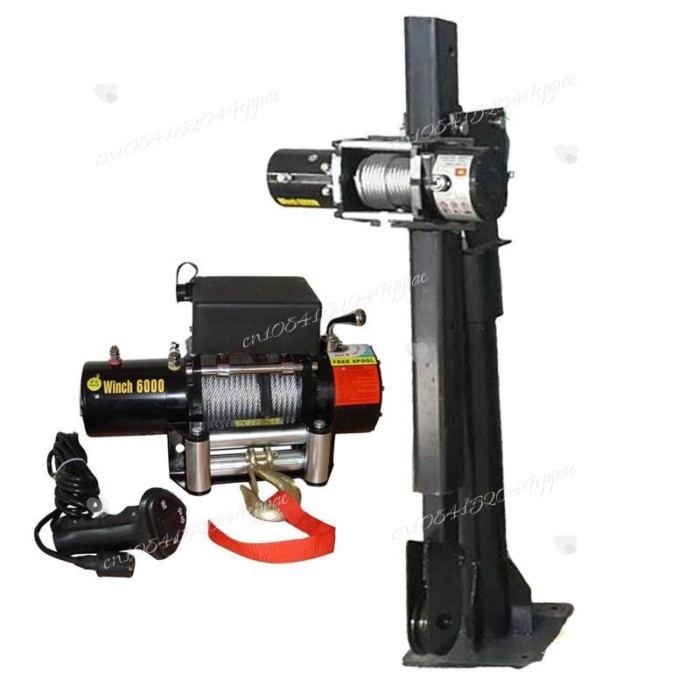 1pcs 1000 kg telescopic mini pickup crane capacity truck crane