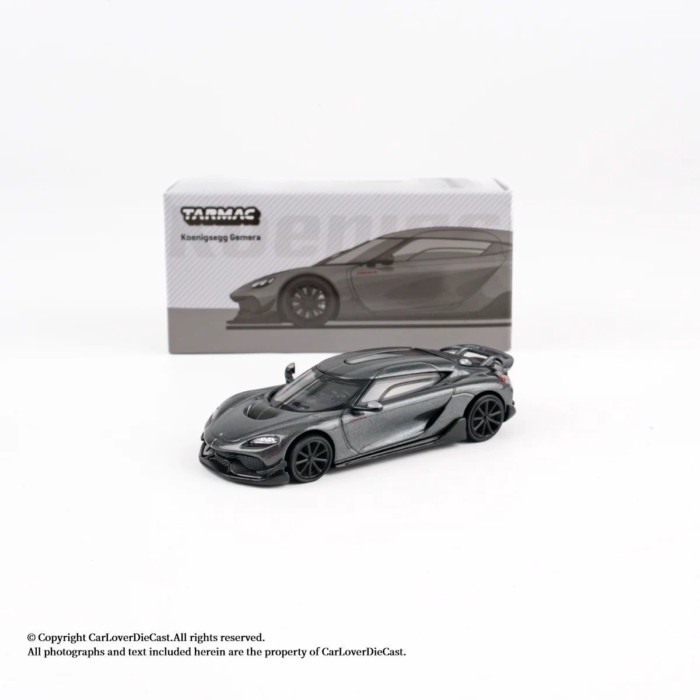 TW 1: 64 Conniera Gemera Grey Alloy Closed Car Model