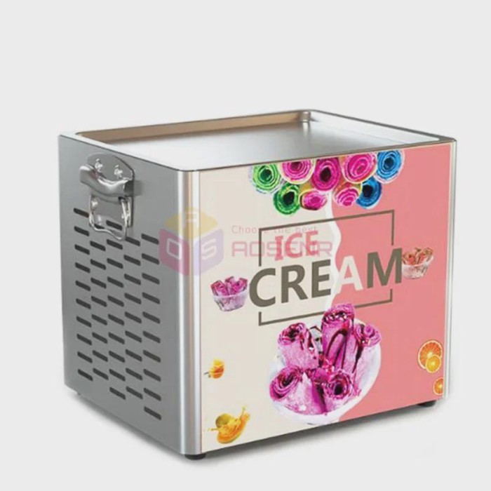 Commercial Electric Ice Roll Maker Fried Ice Machine Pan Ice Cream Maker Fried Yogurt Maker Machine