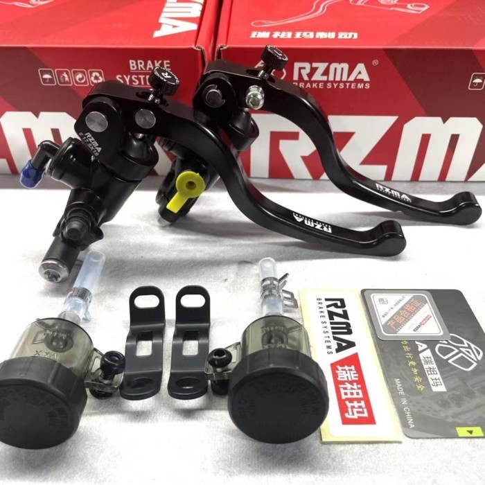 RZMA Universal L16/R 17.5mm Motorcycle Brake Clutch Pump Master Cylinder Lever 22mm for Cafe Racer