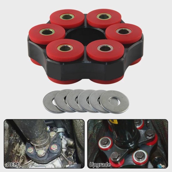 Flex Disc Drive Shaft Polyurethane For BMW E21 E28 E30 E36 Z3 318i 320i 325i 84-99 LK=78mm/10mm Alu