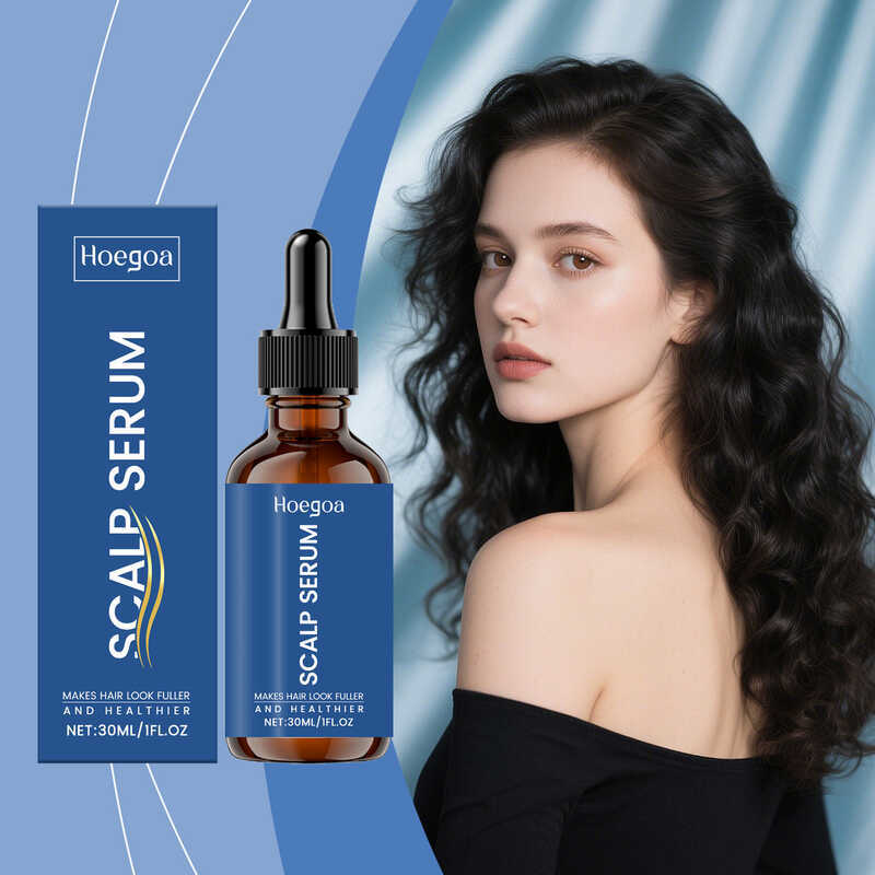 HOEGOA Hair Essence Hair Nutritious Black Hair Nourishing Scalp Care Essence Hair Root Strengthening