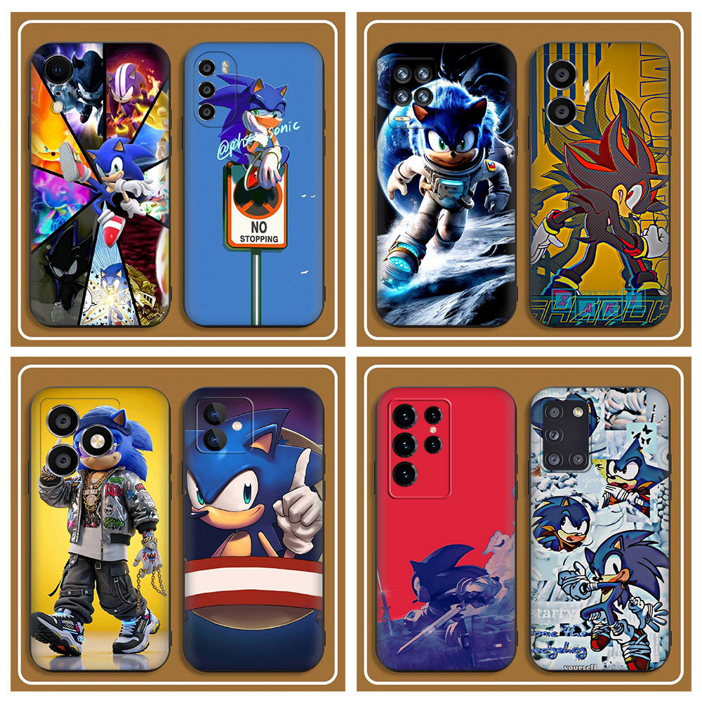 เคสโทรศัพท์แฟชั่นสําหรับRedmiหมายเหตุ7 7Pro 8 8Pro 9 9S 9Pro 9Pro Max 9P3Dโซนิคเม่นปกอ่อน