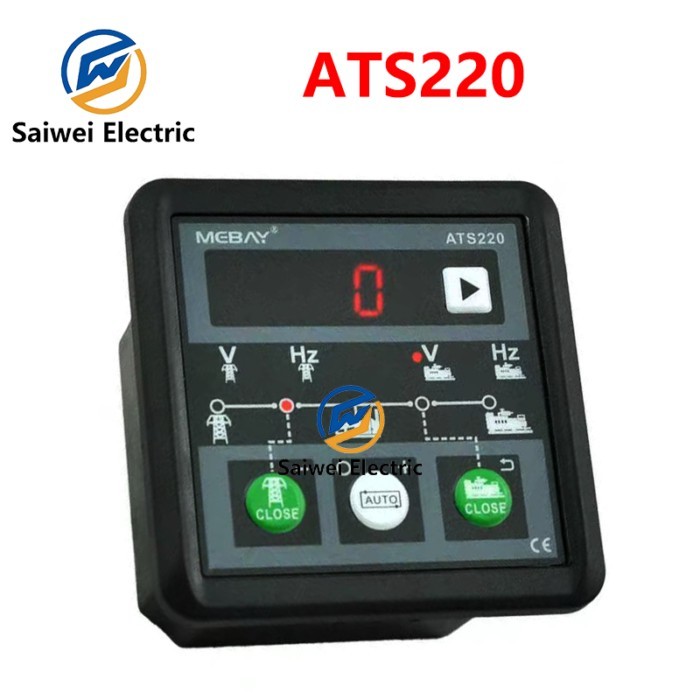 Mebay ATS220 Genset ATS Switch Controller Automatic Manual LED Display Generator Control Switch Mod
