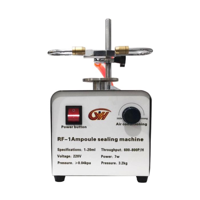 RF Ampoule Melting Glass Tube Hot Welding Machine Laboratory Ampoule Sealing Machine Manual Ampoule