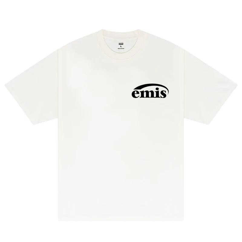 26SS เกาหลี emis Street สวมเสื้อยืดแขนสั้นผู้ชายผู้หญิงสไตล์เดียวกันผ้าฝ้ายแท้รอบคอเสื้อสวมหัวหลวม C