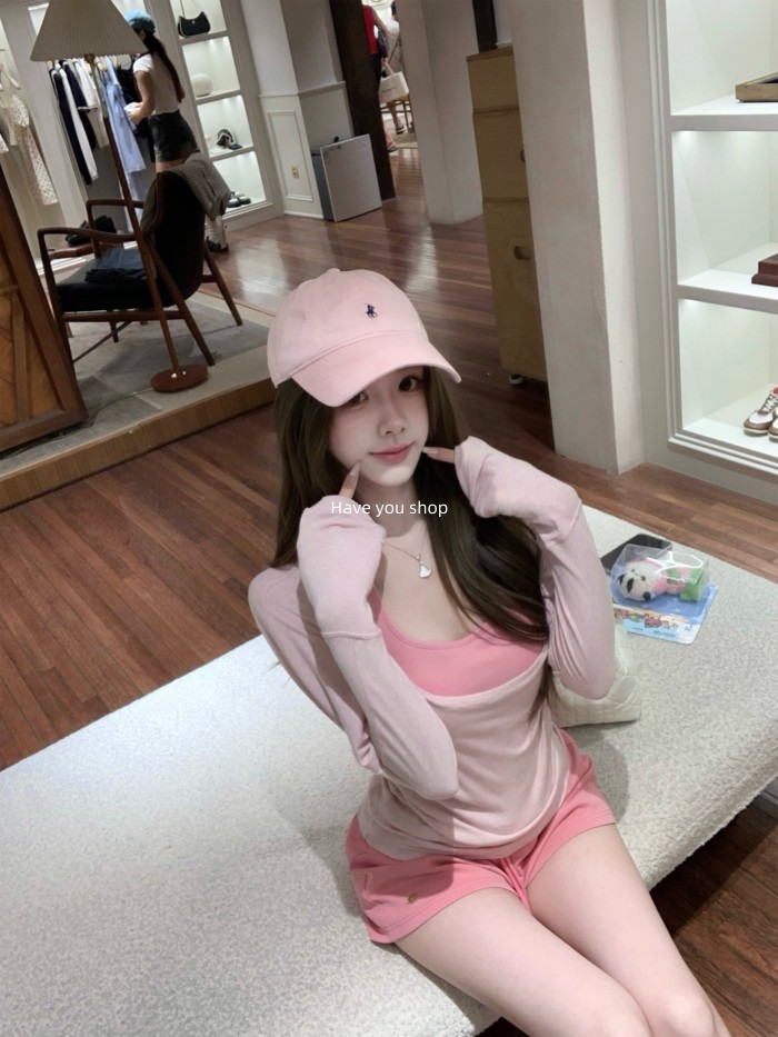 Have you shop Early Autumn Lazy Blouse Halter Neck with Chest Cushion Vest Set