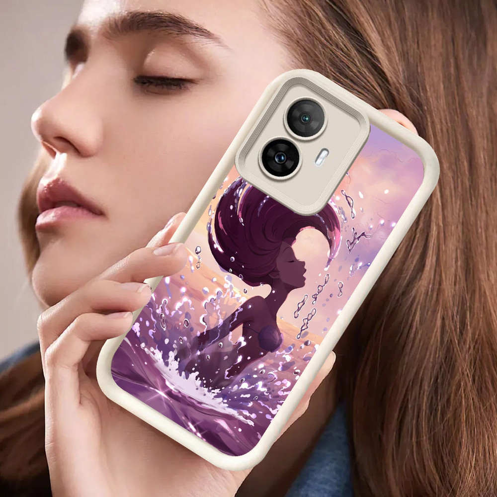 DE-26 Princess Ariel เคสป้องกันสําหรับ OPPO A38 A17 A58 A78 F23 A17K A18 A60 A98 5G