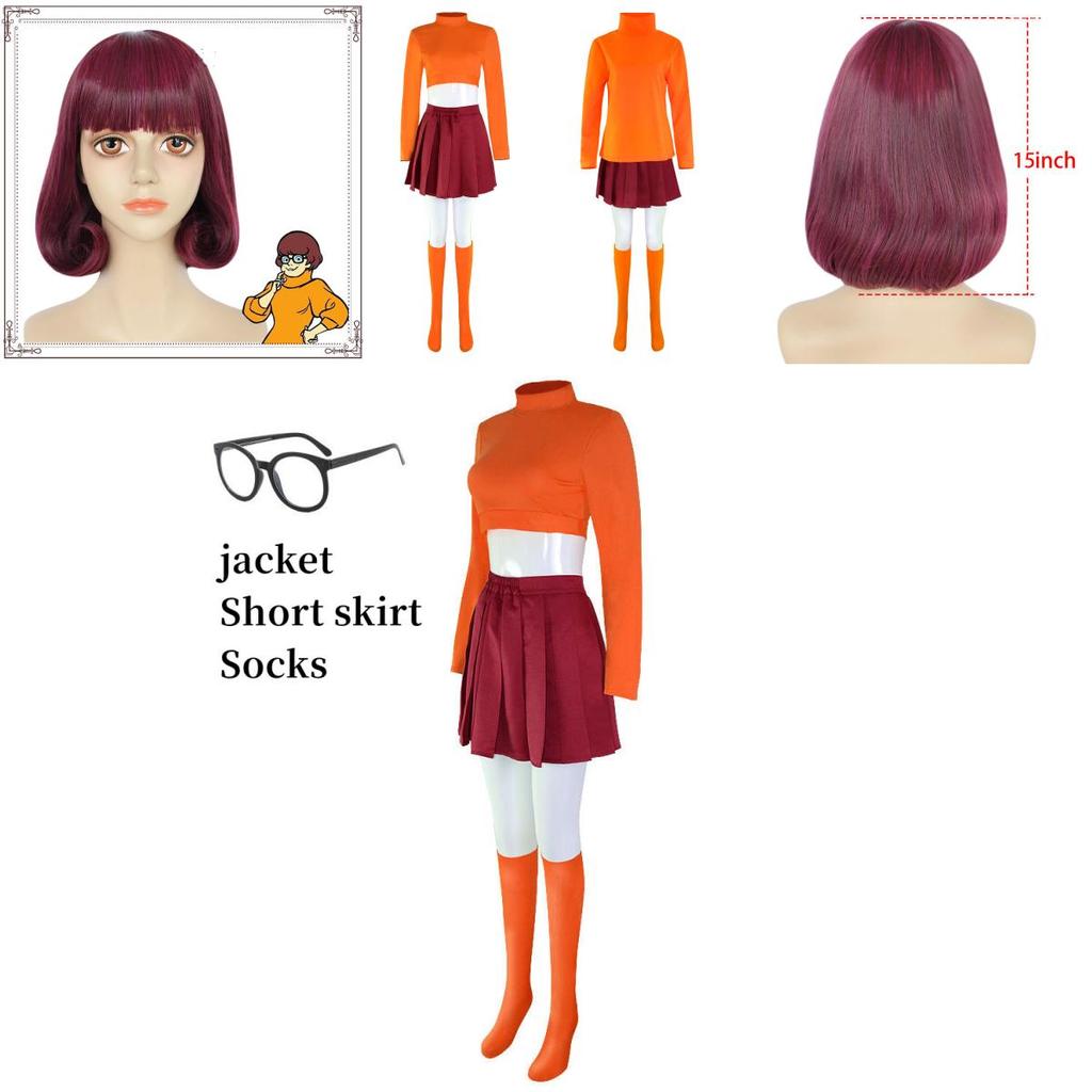 Velma Dinkley ชุดคอสตูมสำหรับงานปาร์ตี้