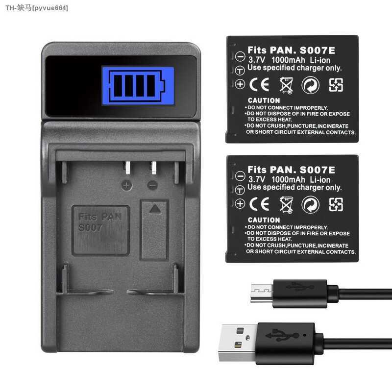 C CGA S007 Camera Battery CGR S007e 1000Mah For Lumix DMC Tz1 Tz2 Tz3 Tz4 Tz5 Tz50 Tz15 Batterie S0