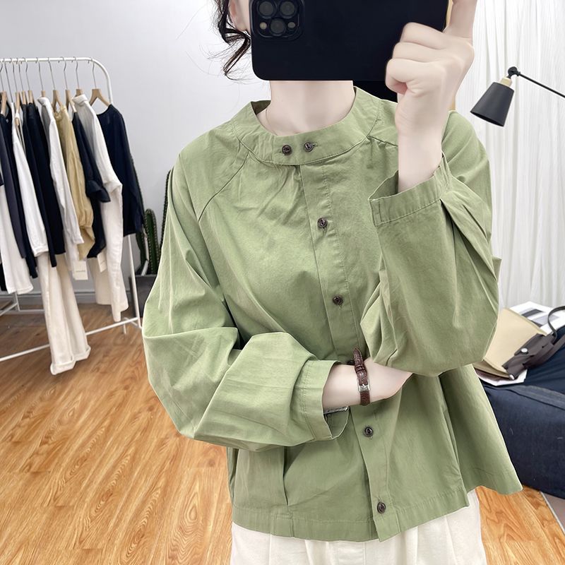 เสื้อแขนยาวผู้หญิง ทำจากผ้าฝ้ายแท้ สไตล์.compact. สำหรับสวมใส่ในโอกาสต่าง ๆ วัยรุ่น ออกแบบใหม่ทันสมัย เหมาะสำหรับใส่แบบลำลอง