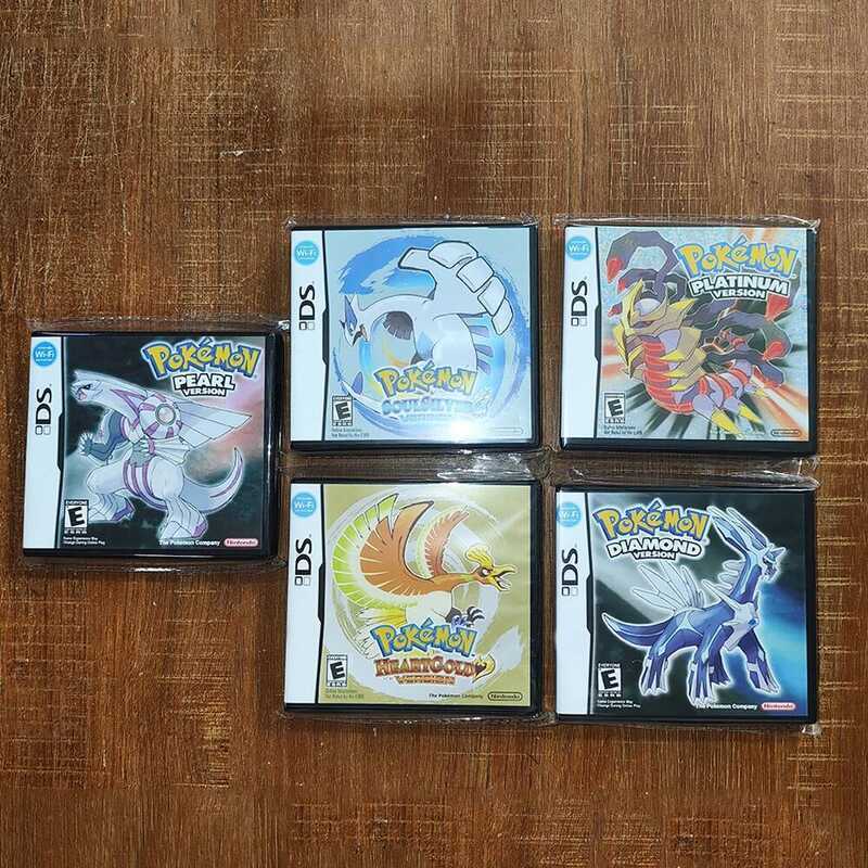 NDS Game Series Dia Pearl SoulSier Heart Platinum USA R4 เวอร์ชั่นการ์ด