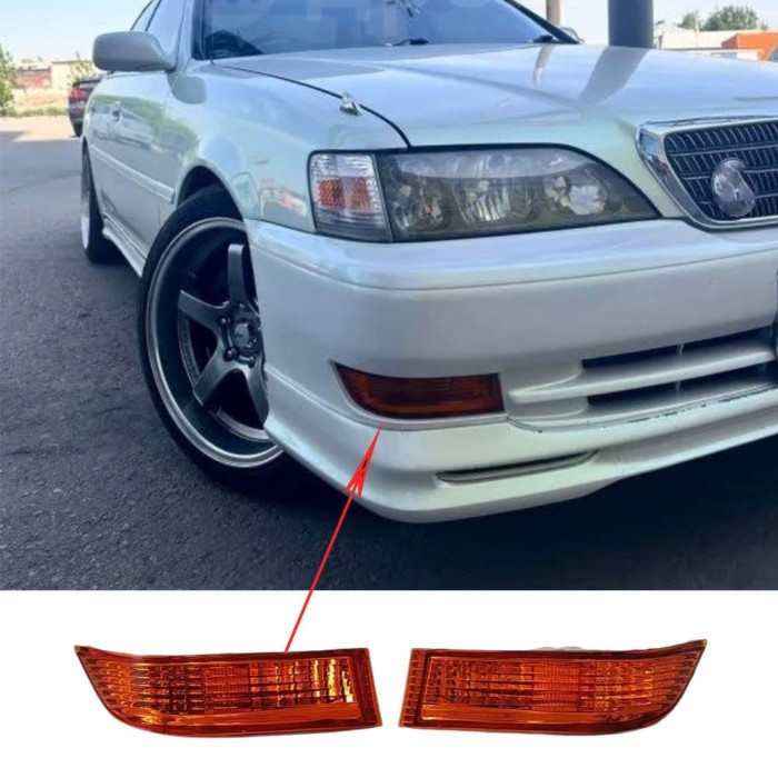 2Pcs Car Fog Lamps Front Bumper Linght For Toyota Cresta JZX100 GX100 GX105  JZX105  LX100 1996 to
