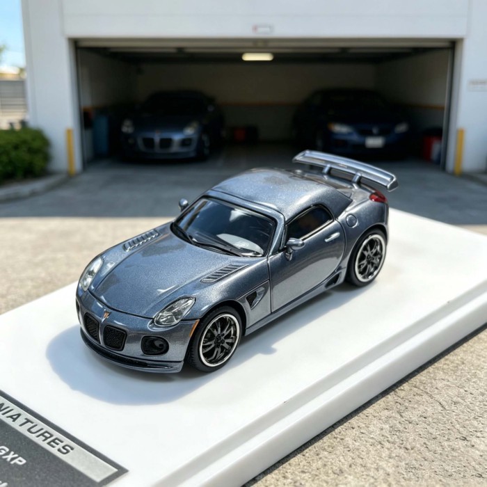 MK North Exhibition Limited 1: 64 Pontiac Silver Static จําลองรถรุ่น
