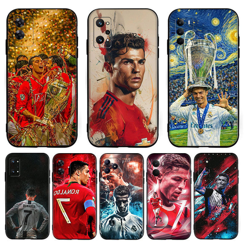 Top scorer Cristiano Ronaldo CR7 ^FC1 สําหรับ Realme 3 Pro 5i 5 s 8 Pro Q 6i 7i ความเข้ากันได้ TPU เ