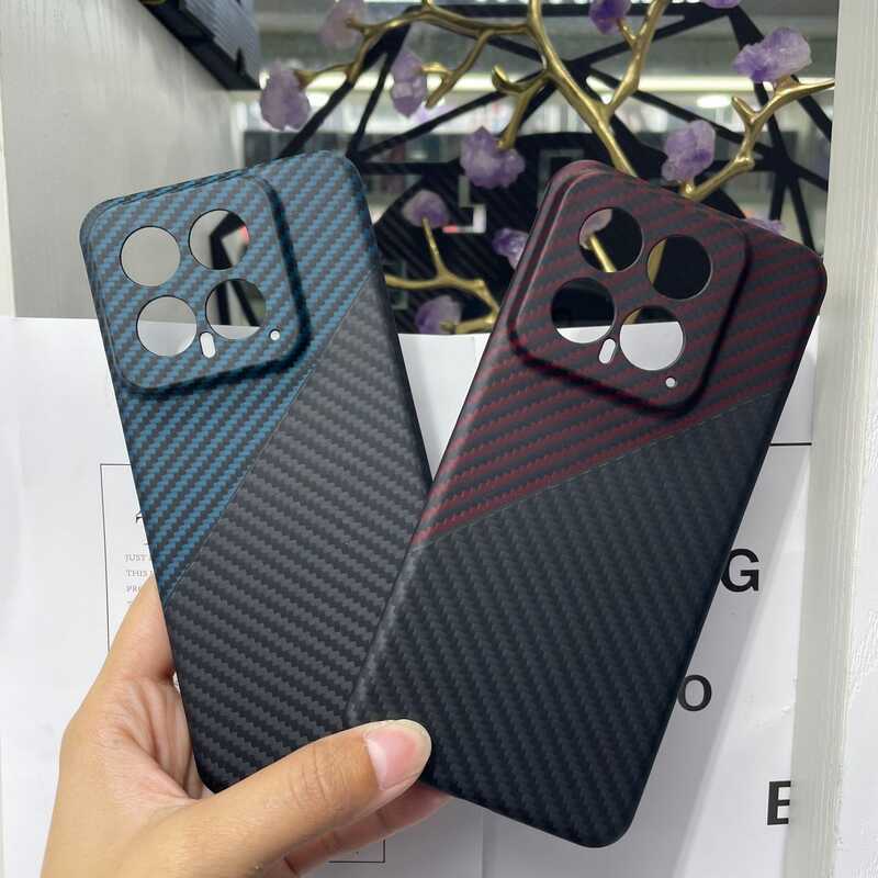 เหมาะสําหรับ Xiaomi 14 เคสโทรศัพท์เคฟล่าร์ Xiaomi 14pro Fang Lun Fiber เคสโทรศัพท์ Xiaomi 14 เคสป้อง