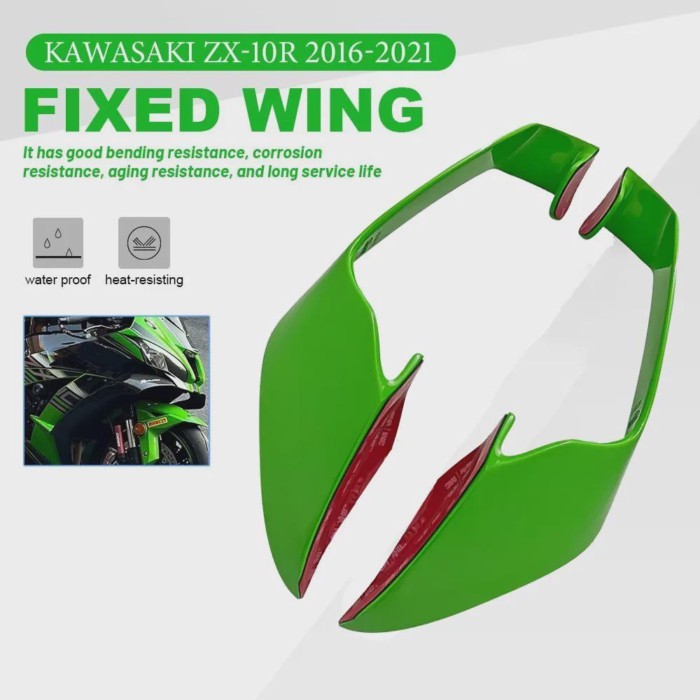 NEW Motorcycle Aerodynamic Side Wing for Kawasaki ZX-10R ZX10R ZX 10R  2016-2021 Spoiler Accessorie
