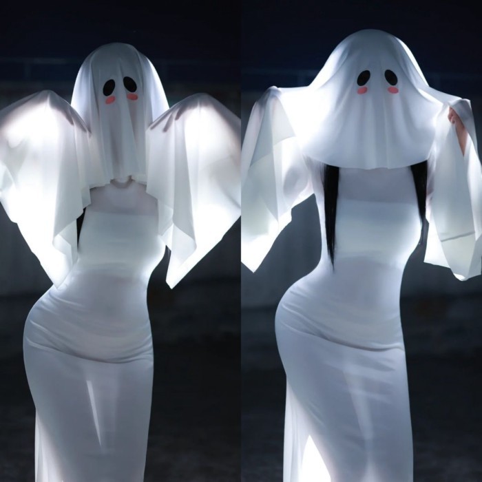 [ใหม่] ฮาโลวีน Cos Ghost Girl Mrs. ชุดคอสตูมคอสเพลย์ผีน่ารักผีเดียวกันของ Kyoko สําหรับผู้หญิง