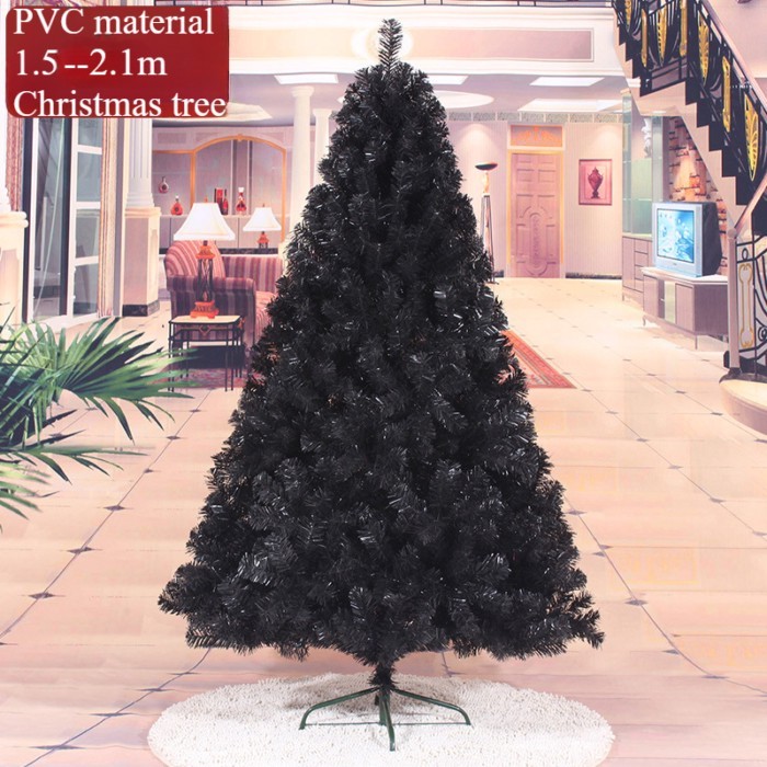 Pvc Christmas Tree Christmas Decorations Home Mall Hotel Decoration Latest Black Artificial Christm
