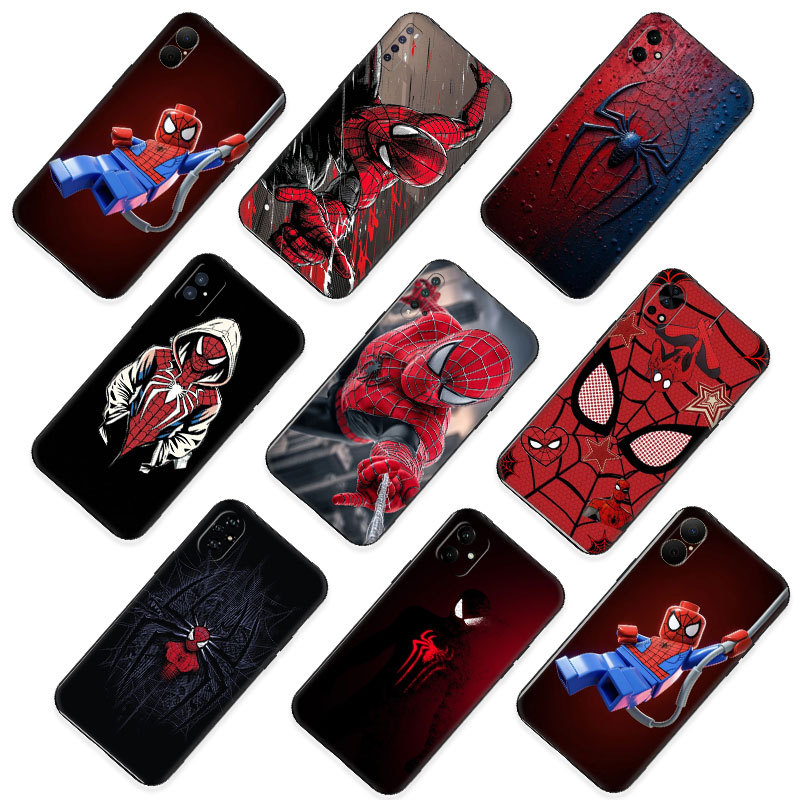 รูปแบบประณีต Spider-Man ^VW-5 สําหรับ Huawei P10 Lite P20 Pro P30 Y5P Y6P Y7A Y8P ความเข้ากันได้ TPU