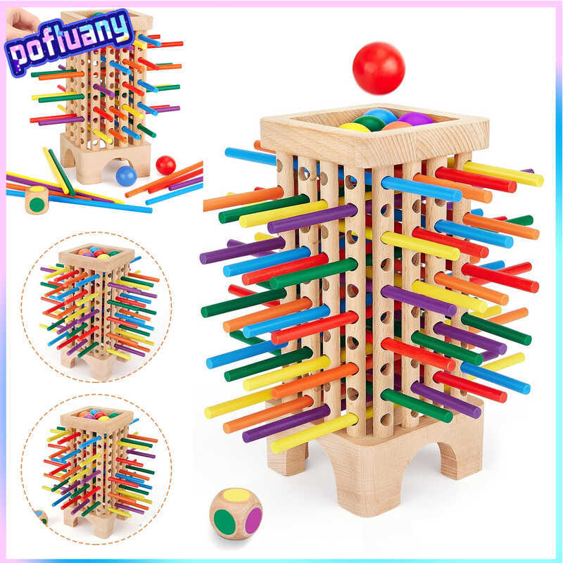 y With 42 Sticks 6 Balls Dice Fine Motor Skills Development Stick Counting Math Eduional Board Game