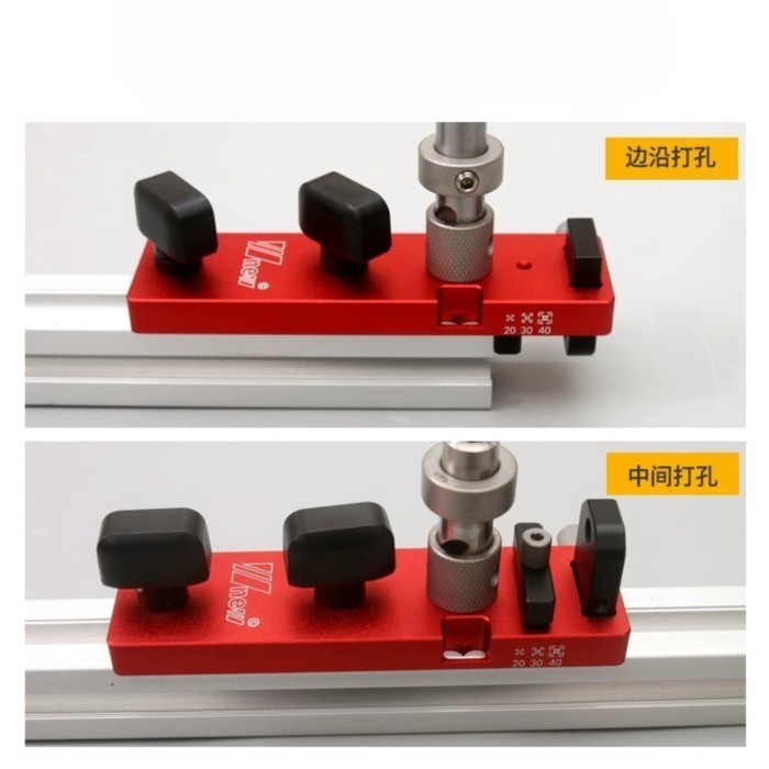 Woodworking Tools, Aluminum Profile Punch, Quick Positioning Tapping 203040 Profile DIY