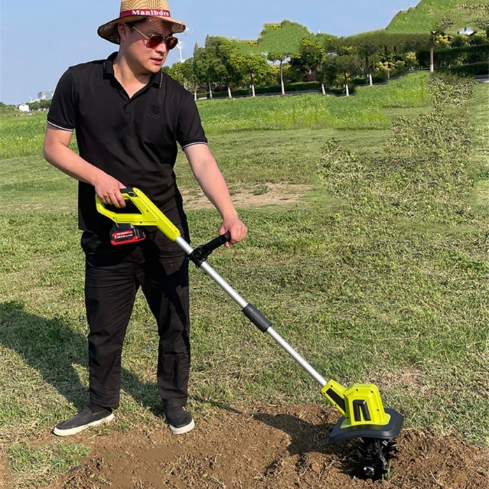 Electric Soil Loosening Machine Lithium Electric Micro Tiller Orchard Digging Machine Grass Trimmer