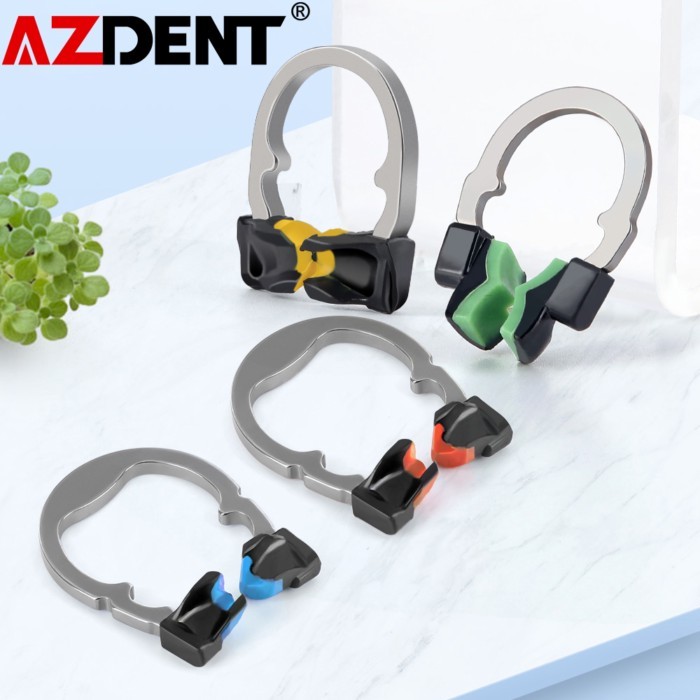 Azdent Dental Sectional Matrix System Set Dental Matrices Clip Ring Matrix Bands Dental Wedges Plas