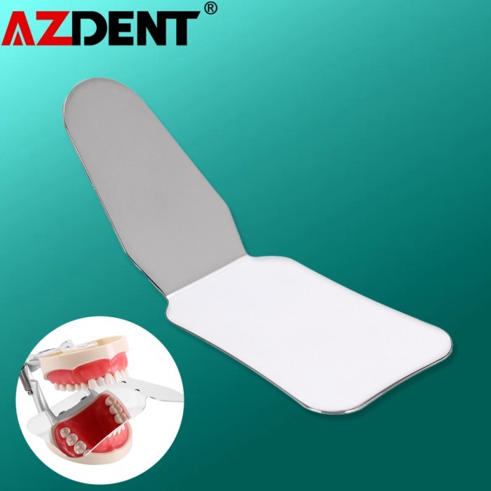 1pc Azdent  Dental Stainless Steel Photography Mirrors Autoclavable Intra-Oral Orthodontic Reflecto