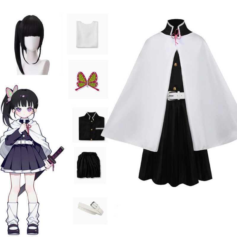 W Anime Tsuyuri Kanao Cosplay Costume Volwassen Kind Uniform Vrouwen Kimono Haori Pruik Halloween F