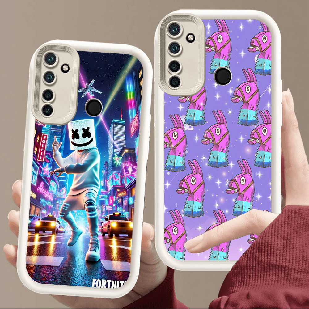 สําหรับRealme Narzo 14T C71 14X 5s C75 14 6i 5i C2 C17 C73 10A C2s 20A 9i 7i 10 5Gนุ่มสีขาวE111 Fort