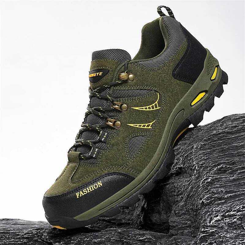 C Spring/Autumn Outdoor Hiking Shoes Men Breathable Casual Sneakers Mountain Shoes Tracking Climbin