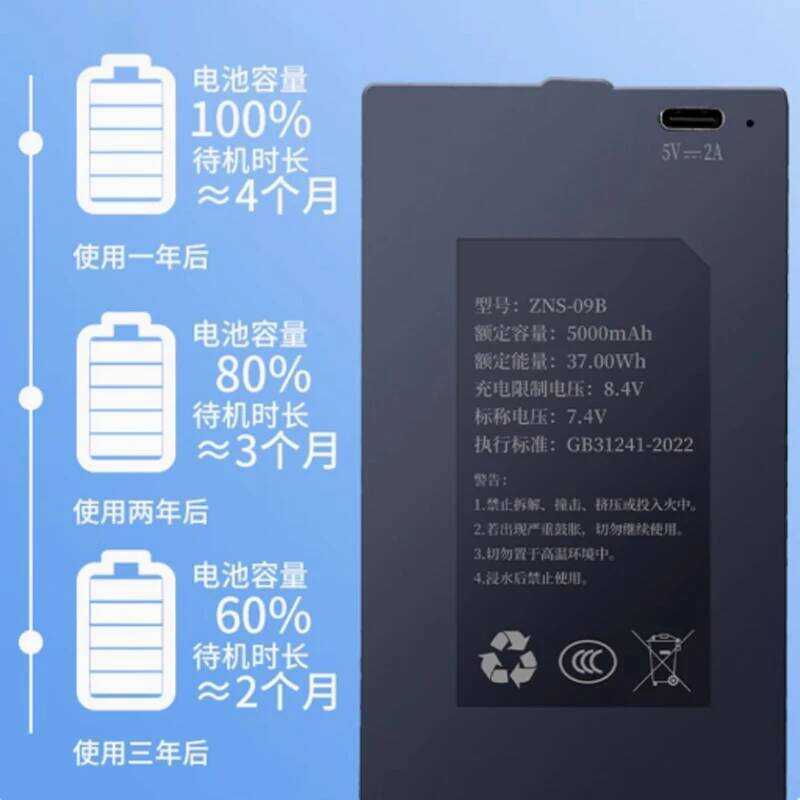 แบตเตอรี่ล็อคประตู 5000mAh รุ่น ZNS-09F ZNS-09F1 ZNS-09B ZNS-09B1 ZNS-09 ZNS-091 ZNS-09E ZNS-09E1 ZN