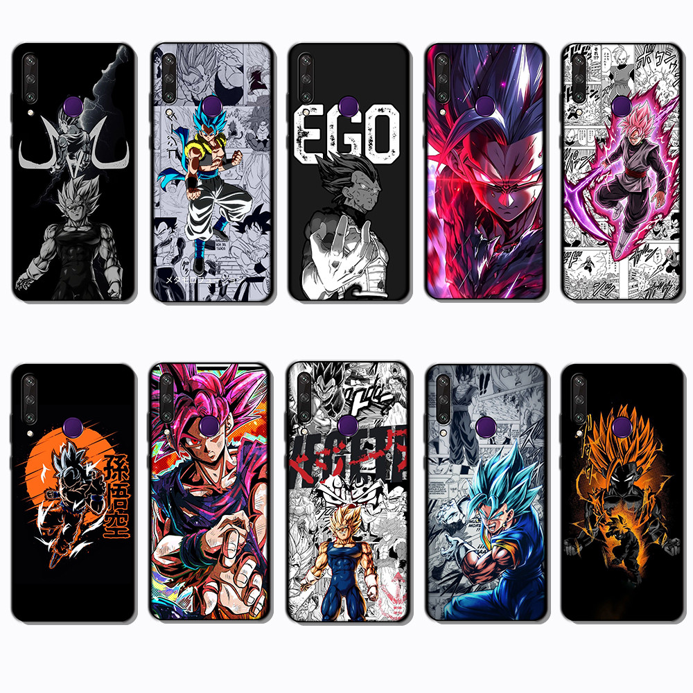เคสโทรศัพท์สีดําแบบนุ่มสําหรับ Huawei Y6P Y7A Y8P Y9A Y5 Y6 Prime Dragon Ball Super caseg