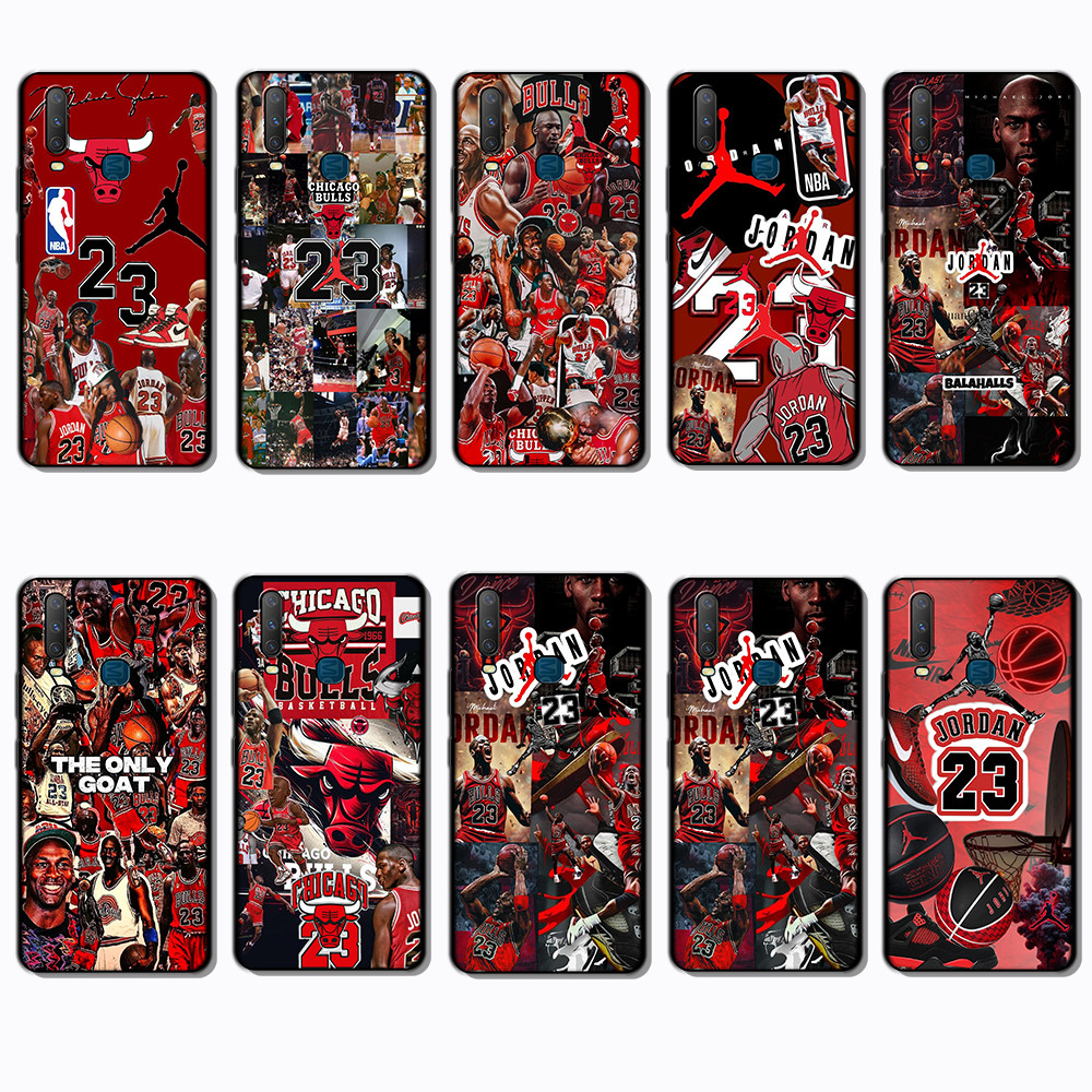 Vivo Y17 Y5S U3 Y12 Y15 Y19 Michael Jordan เคสโทรศัพท์สีดํานุ่มแฟชั่น